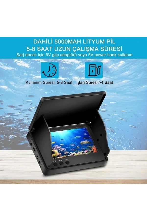 20 Metre Sualtı Balık Tutma Kamerası
