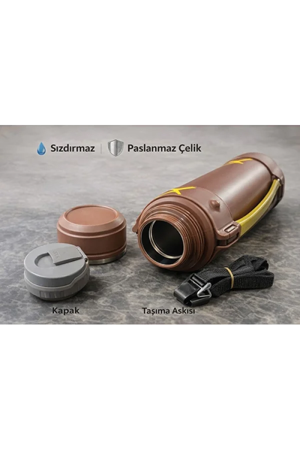 2000 ml Çift Katmanlı Vakumlu Paslanmaz Çelik Termos