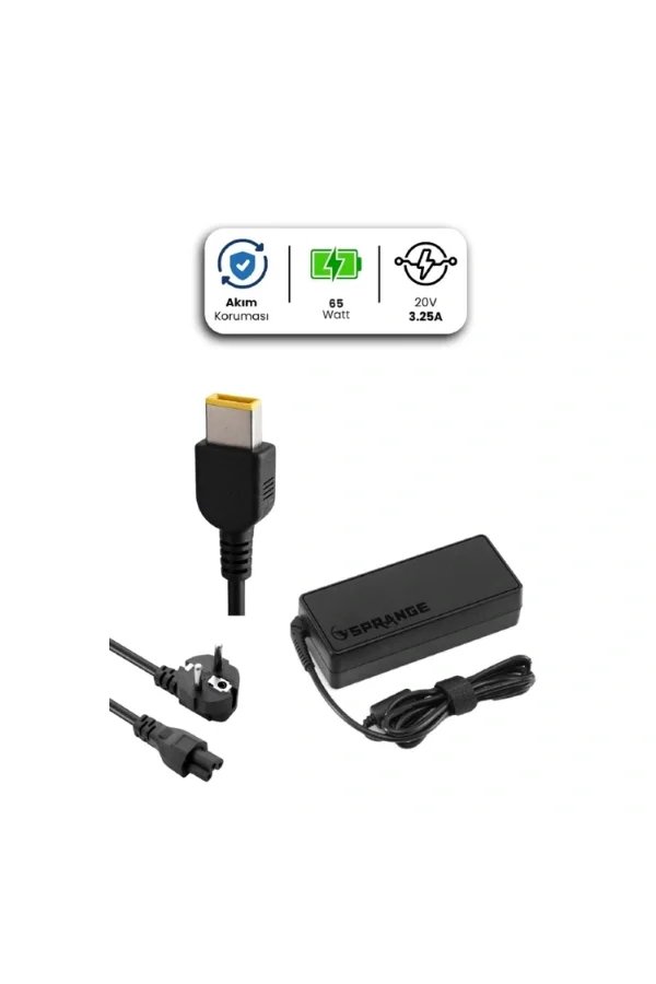 20V 3.25A USB Pin 65 Watt For LENOVO Laptop Adaptör