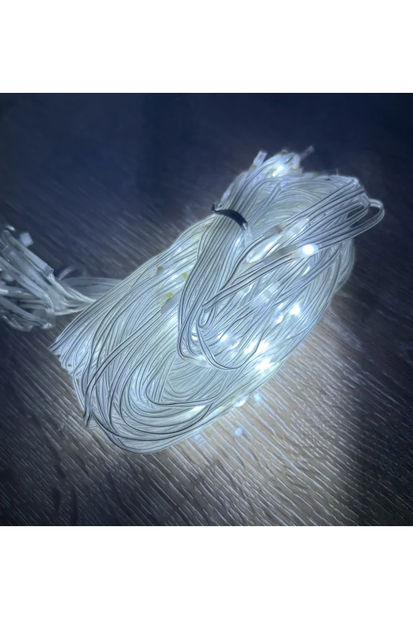 2x2 Perde 192 LED Beyaz Işık - 8 Fonksiyonlu