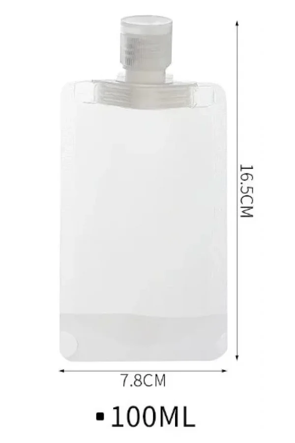 3 Adet 100ml Krem Şampuan Kabı Tekrar Kullanılabilir Set