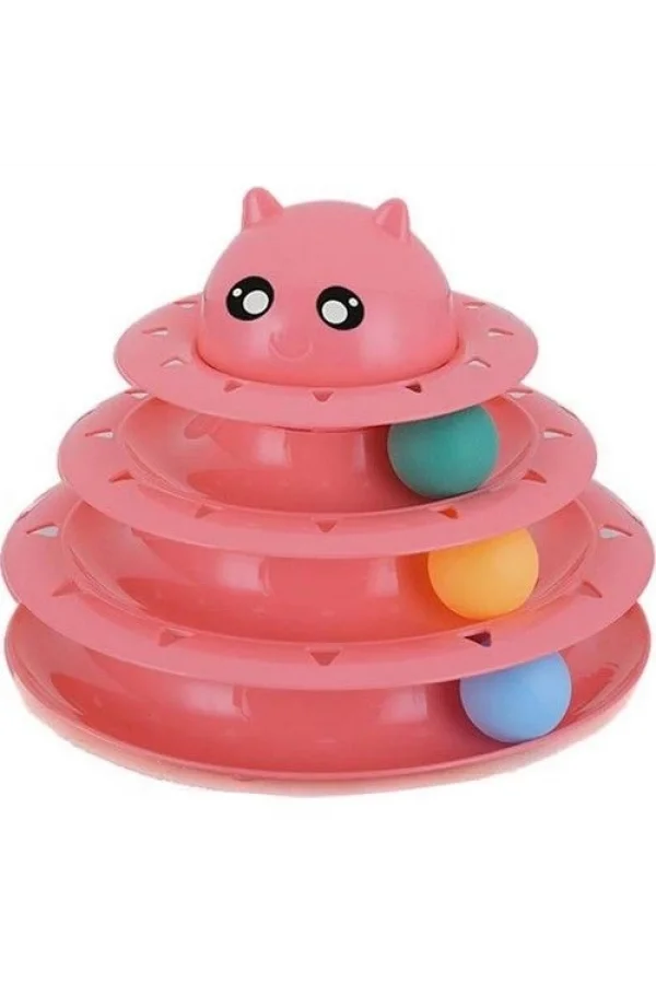 3 Katlı Kedi Oyuncağı Turntable Cat Toy