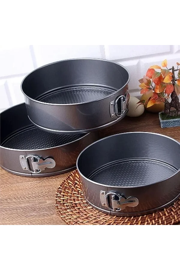 3lü Kelepçeli Kek Kalıbı Seti