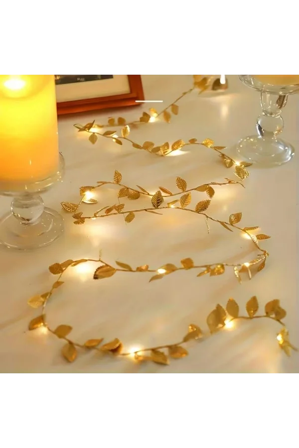 3 Metre Yaldızlı Gold LED Işık