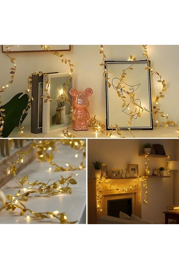 3 Metre Yaldızlı Gold LED Işık