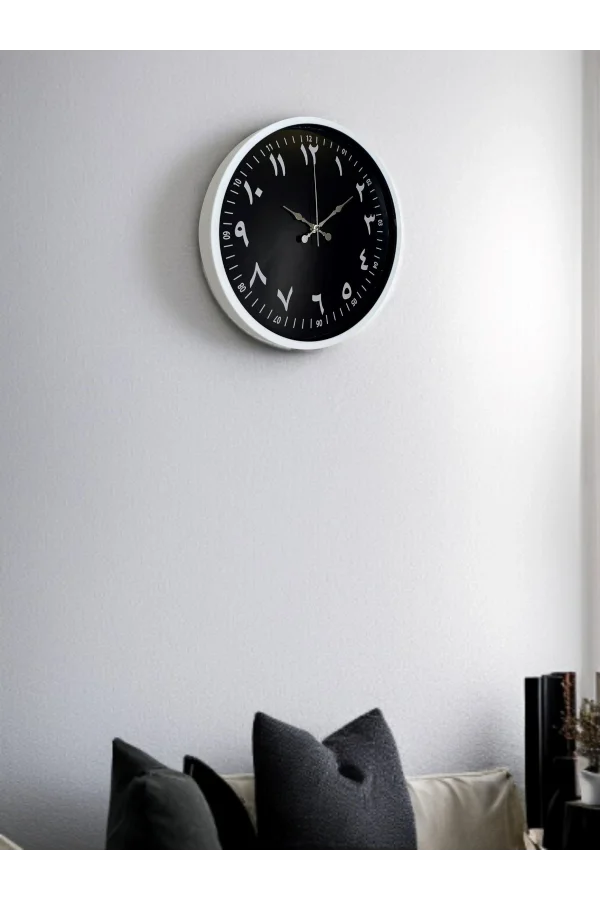 36 Cm Arapça Rakamlı Dekoratif Duvar Saati