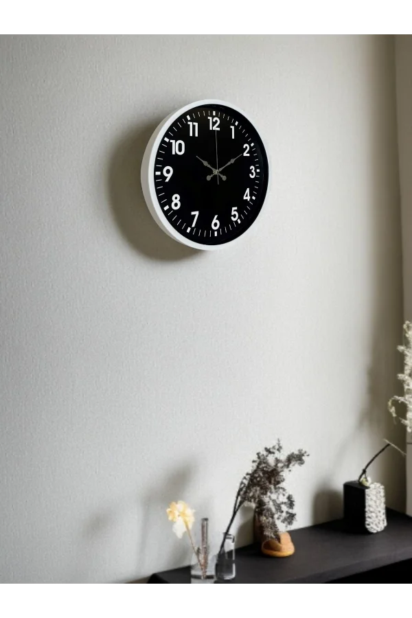 36 Cm Beyaz Dekoratif Duvar Saati