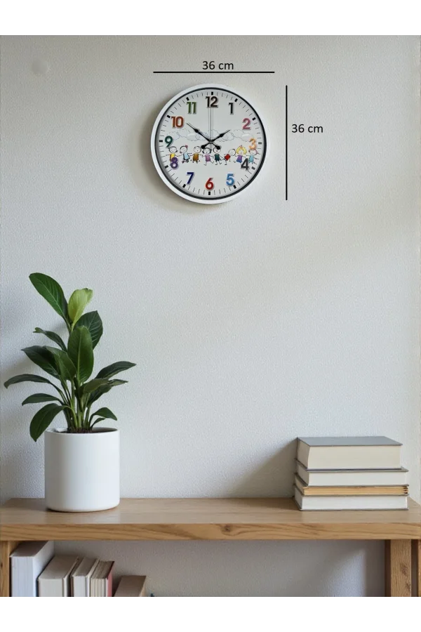 36 Cm Çocuk Odası Duvar Saati