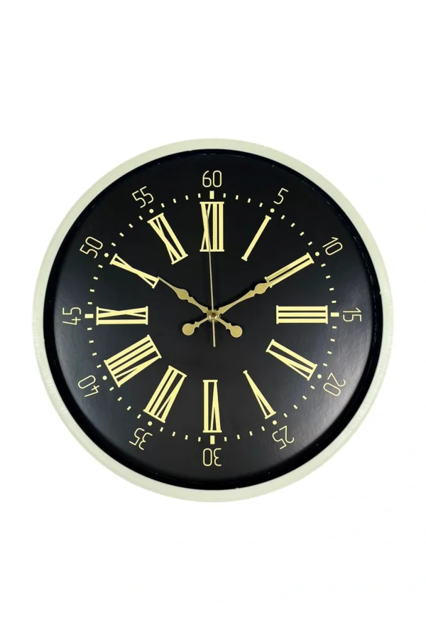 36 Cm Krem Dekoratif Duvar Saati