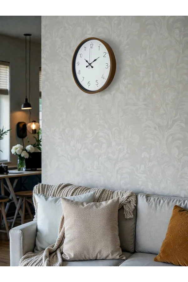 36 Cm Sade Dekoratif Duvar Saati