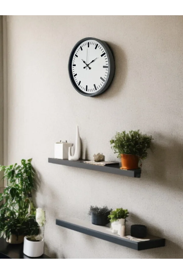 36 Cm Sade Dekoratif Duvar Saati