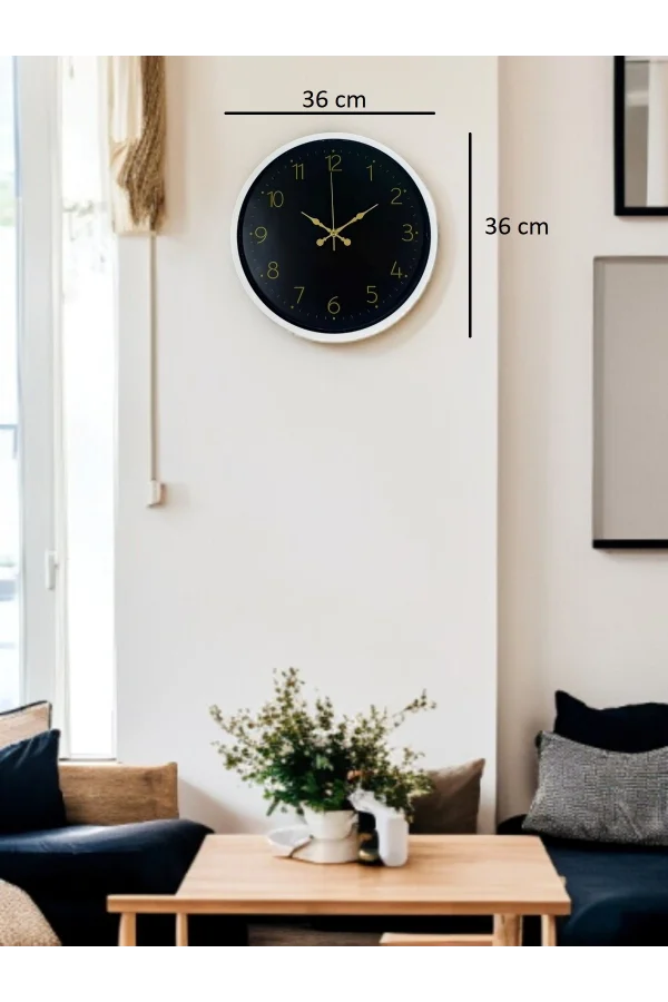 36 Cm Zarif Duvar Saati