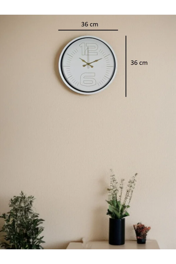 36 Cm Zarif Ve Şık Duvar Saati