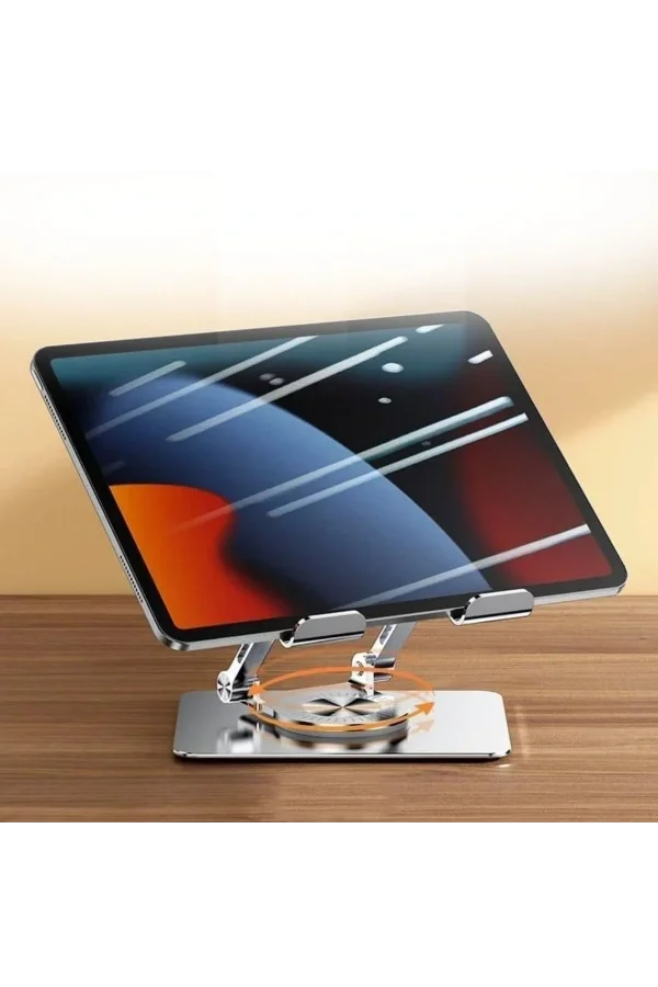 360 Derece Dönebilen Yükseltilmiş Masaüstü Ayarlanabilir Metal Tablet Standı