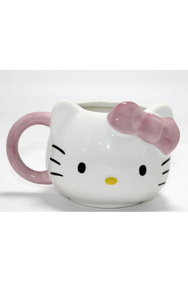 3D Hello Kitty Tasarımı Porselen Kupa Bardak
