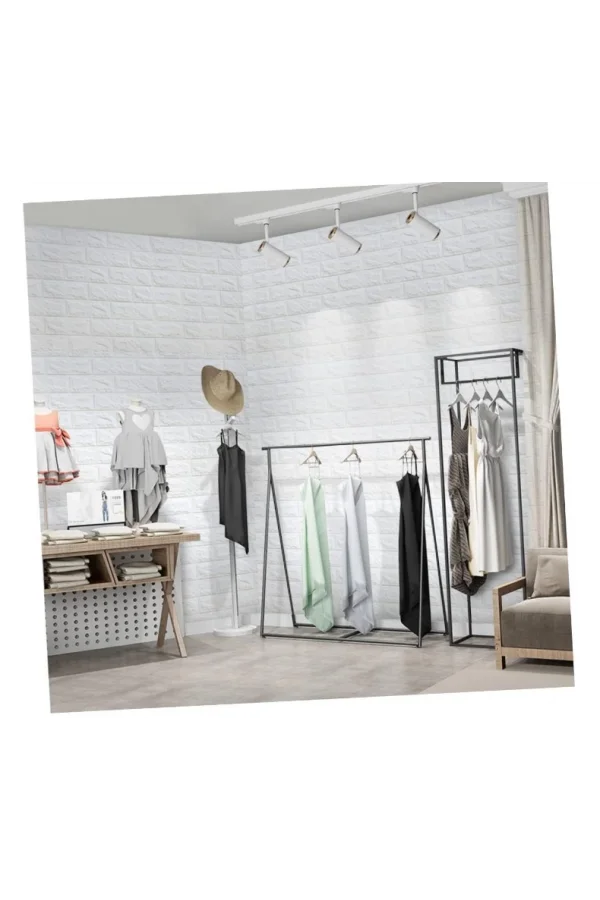 3D Tuğla Desenli Kendinden Yapışkanlı Duvar Paneli 58x38 cm