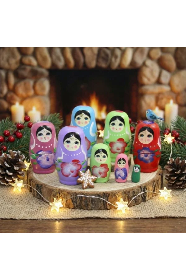 4lü Ahşap Matruşka