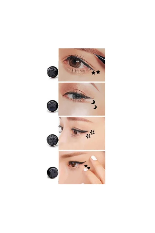 4lü Desenli Çift Taraflı Eyeliner Seti