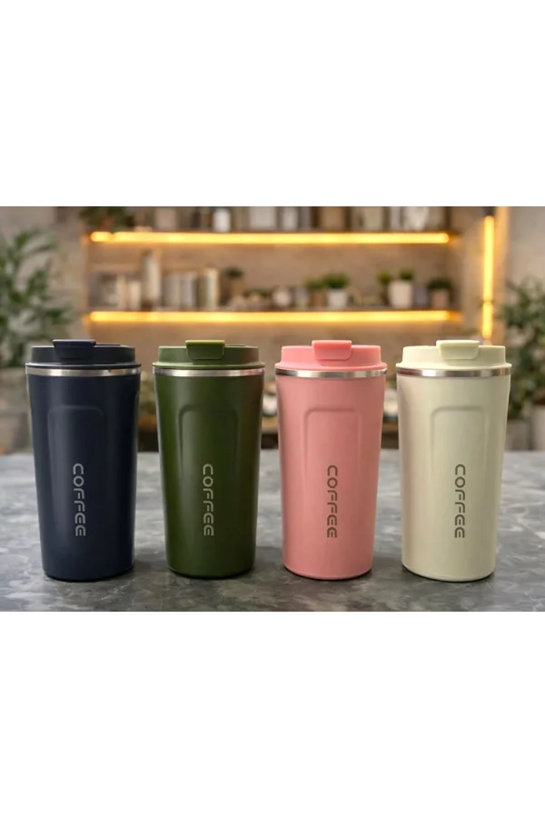 480 ml Paslanmaz Çelik Termos Mug Bardak