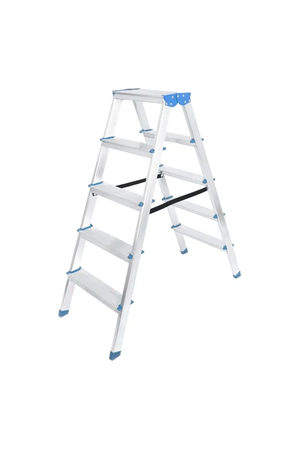 5+5 Çift Basamaklı Alüminyum Metal Merdiven