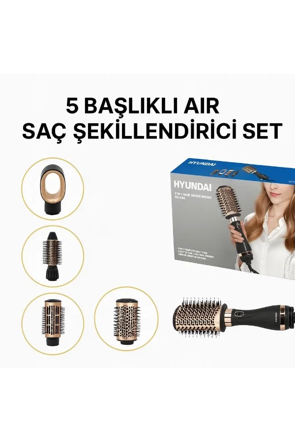5 Başlıklı Air Saç Şekillendirici Set