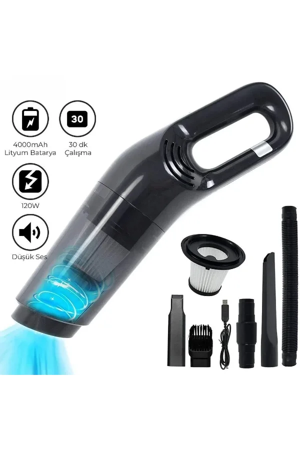 5 Başlıklı Araç Süpürgesi