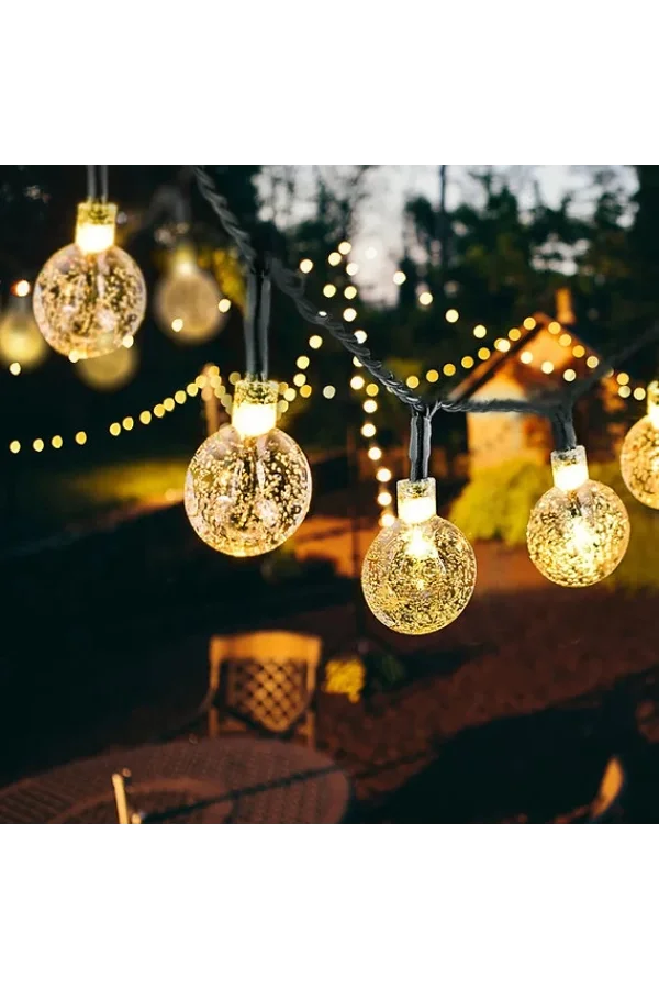 5 Metre Sarı Opak Solar Top LED Işık