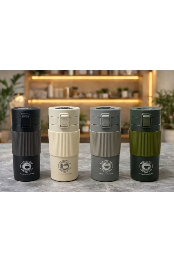 500 ml Paslanmaz Çelik Dereceli Termos Mug Bardak