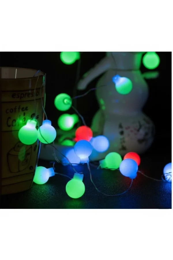 5m 28 Led RGB Işık Şeffaf Kablo Fişli Eklemeli