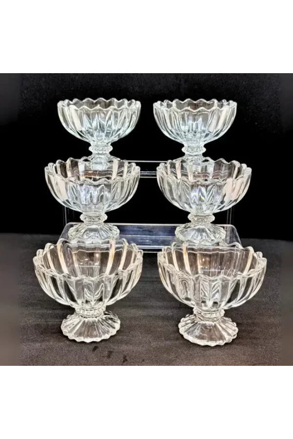 6lı Kristal Çerezlik Seti