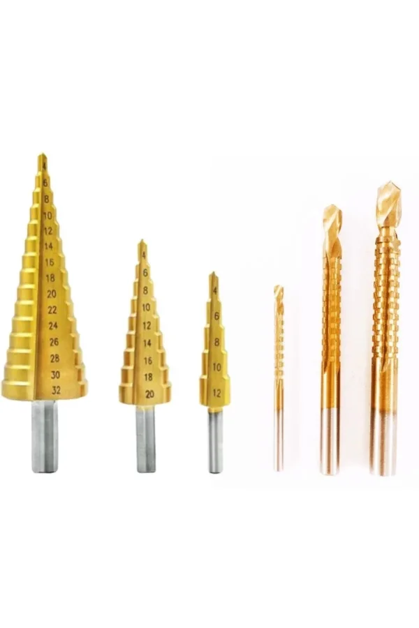 6 Parça Kademeli Matkap Ucu Seti