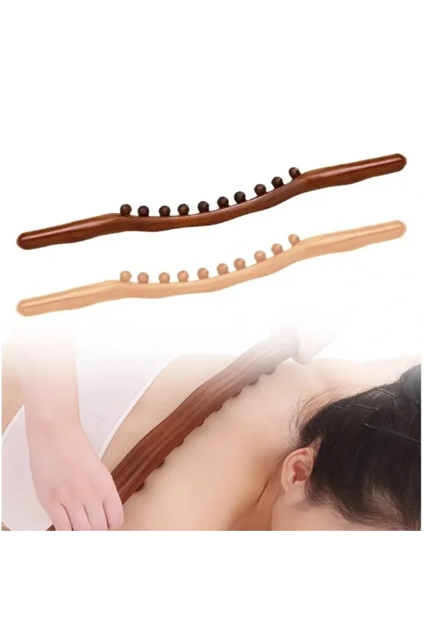 60 cm Doğal Ahşap Masaj Sopası