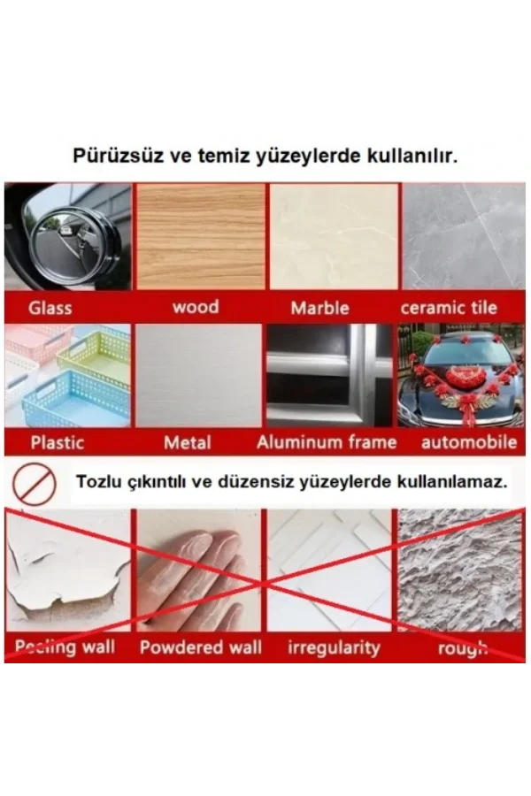 60 Parça Kolay Açılır Güçlü Çift Taraflı Bant 18mmx50mm