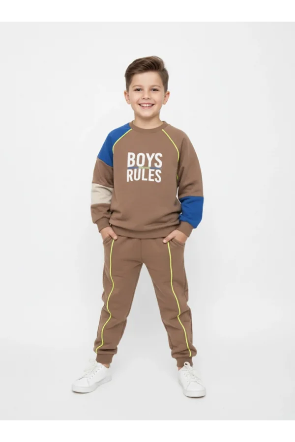 Erkek Çocuk Renk Bloklu ve Neon Detaylı Eşofman Takımı Erkek Çocuk Renk Bloklu ve Neon Detaylı Eşofman Takımı Erkek Çocuk Renk Bloklu ve Neon Detaylı Eşofman Takımı