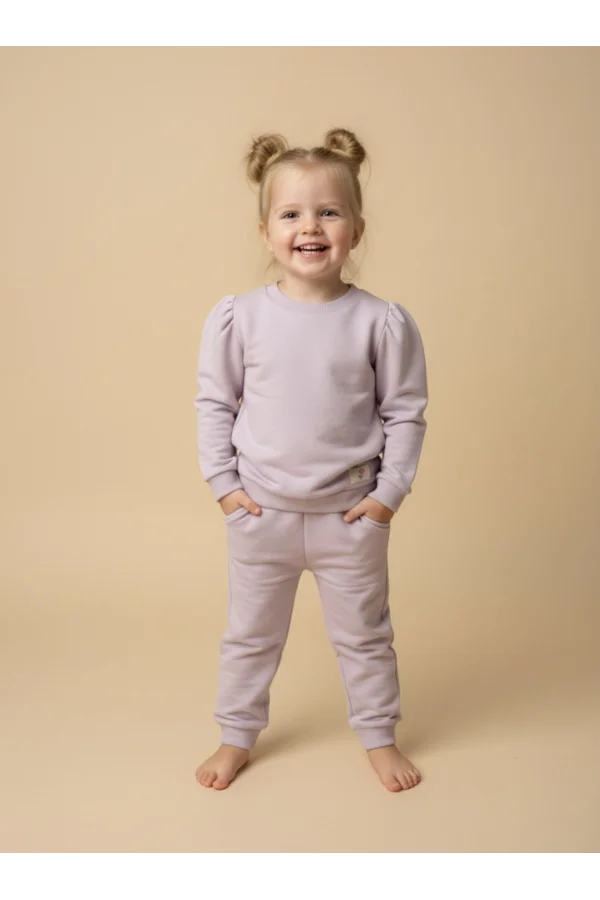 Kız Çocuk Sweatshirt ve Eşofman Altı Takımı