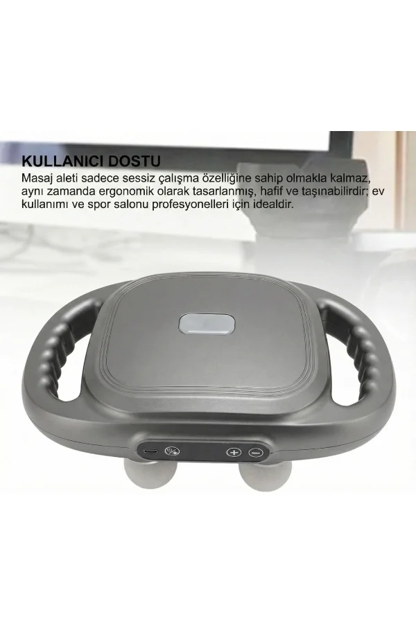 8 Başlıklı Şarjlı Isıtmalı Masaj Aleti