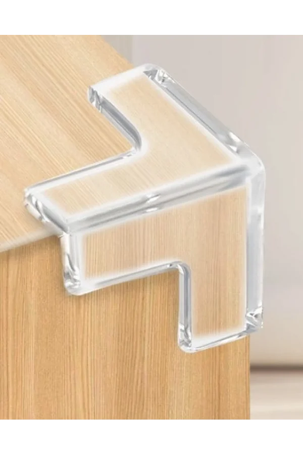 8li Set Silikon Şeffaf Masa Kenarı Koruma Aparatı