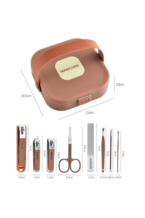 8 Parça Çantalı Manikür Seti