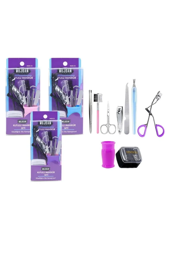 9 Parça Kutulu Manikür Seti