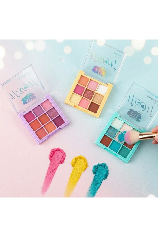 9 Renkli Far Paleti - 3lü Set