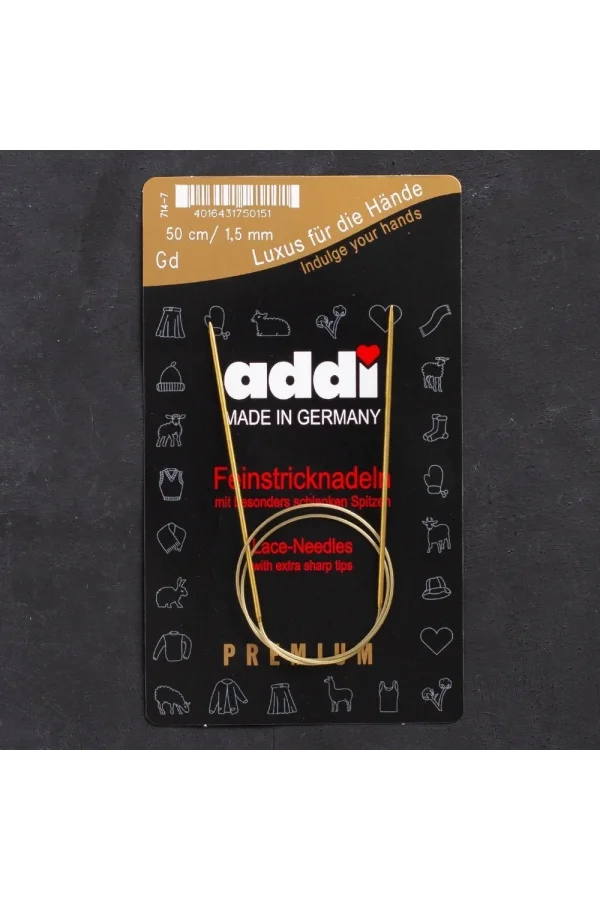 Addi 1,5mm 50cm Misinalı Şiş - 714-7