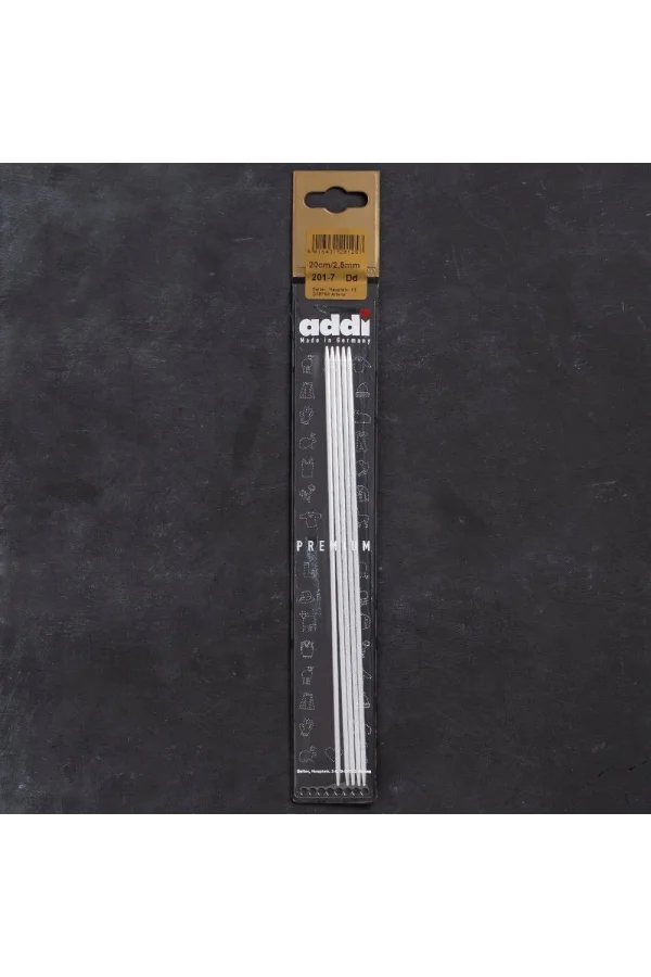 Addi 2,5mm 20cm 5 li Çorap Şişi - 201-7