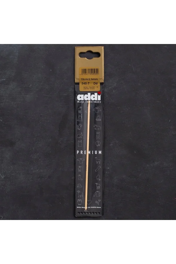 Addi Bambus 2,5mm 15cm Bambu Yün Tığ - 545-7