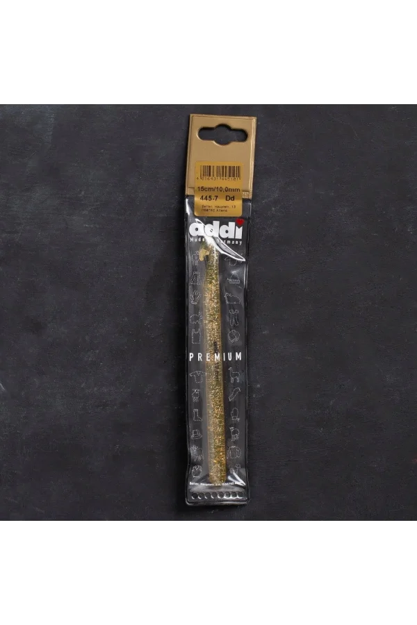 Addi Champagner 10mm 15cm Plastik Simli Yün Tığ -