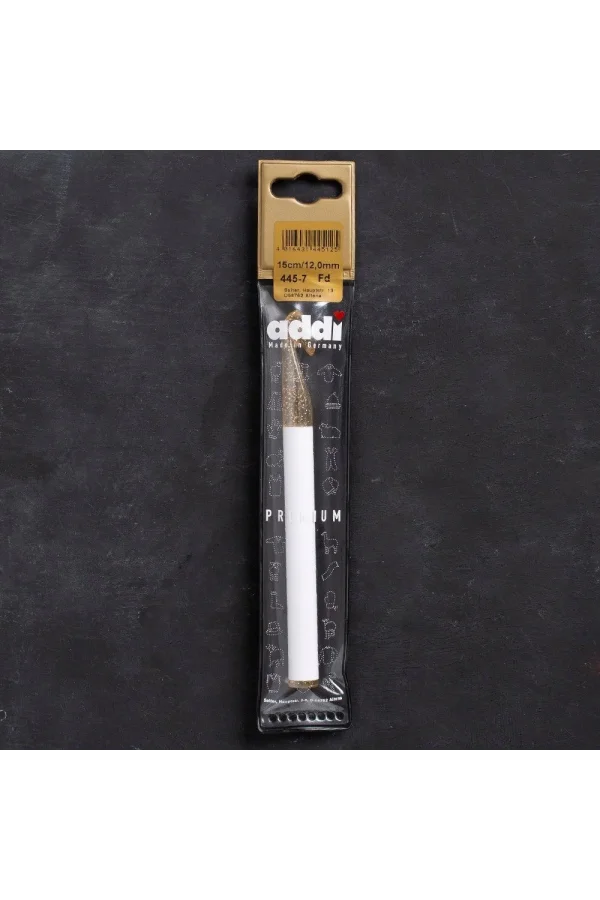 Addi Champagner 12mm 15cm Plastik Simli Yün Tığ -