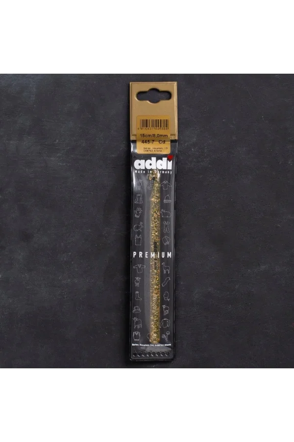 Addi Champagner 8mm 15cm Plastik Simli Yün Tığ - 4