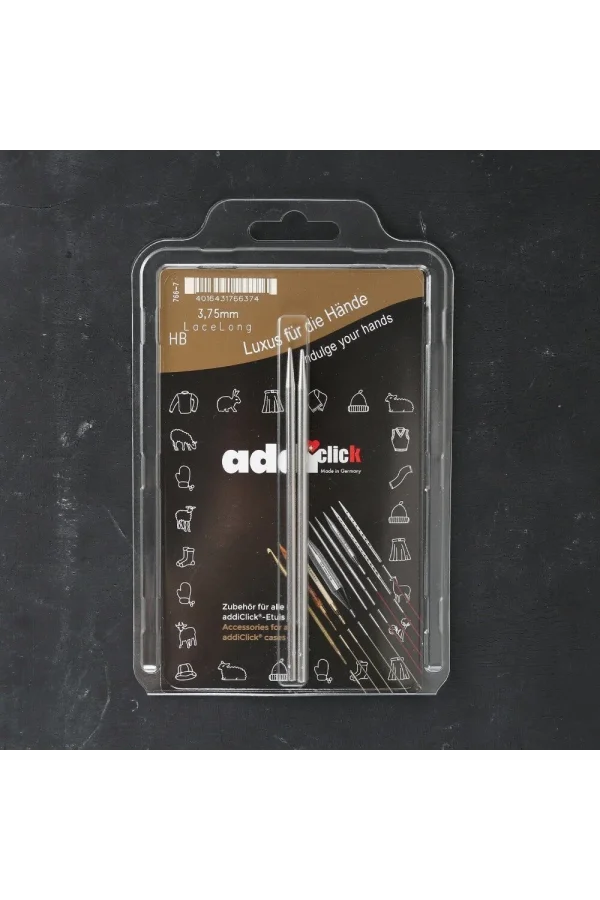 Addi Click 3.75mm 13cm Misinalı Dantel Şiş Ucu - 7