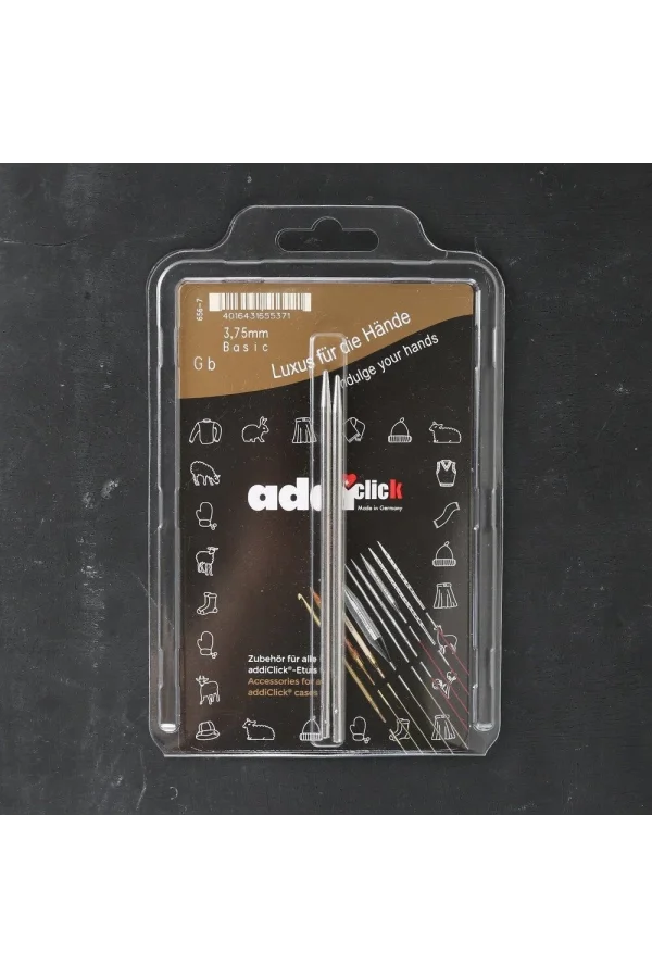 Addi Click Basic 3.75mm 13cm Misinalı Şiş Ucu - 65