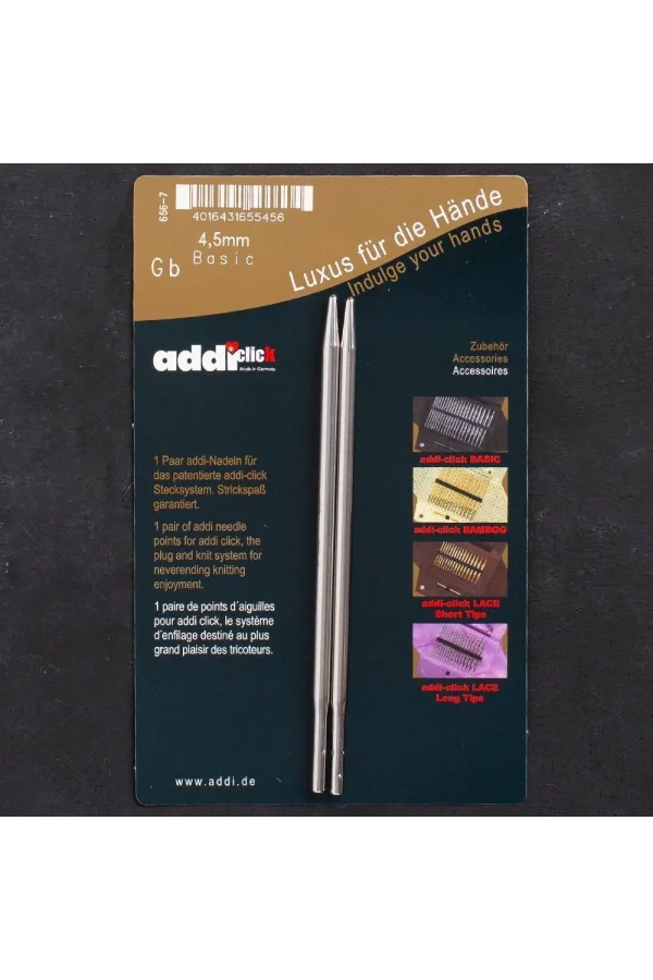 Addi Click Basic 4,5mm Misinalı Şiş Ucu - 656-2
