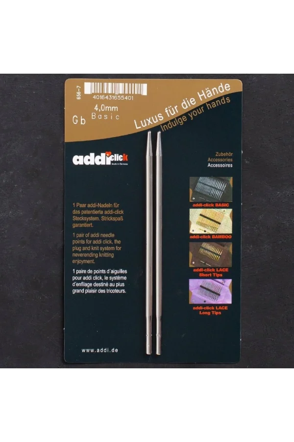 Addi Click Basic 4mm Misinalı Şiş Ucu - 656-2